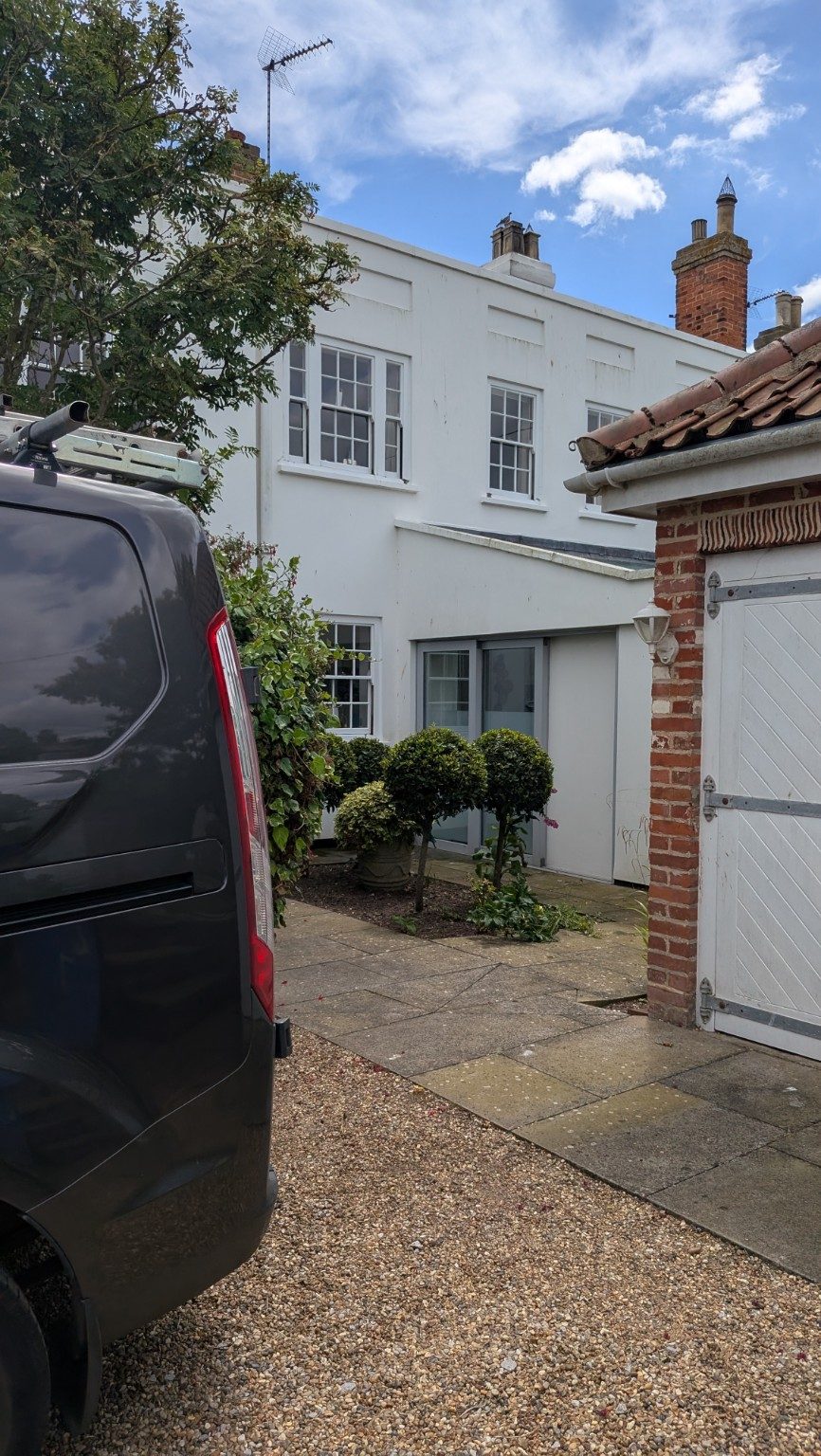 Clean residential window cleaning work in Southwold, Suffolk